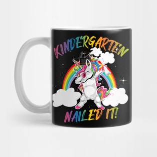 Dabbing Unicorn Kindergarten Nailed It Graduation Girls Kids Mug